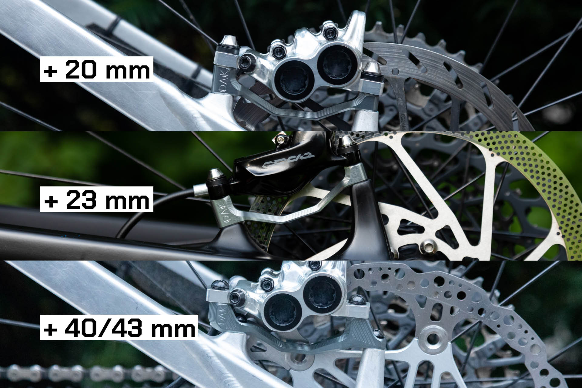 Plasmadapt Bremsadapter - PM +23 mm - raw