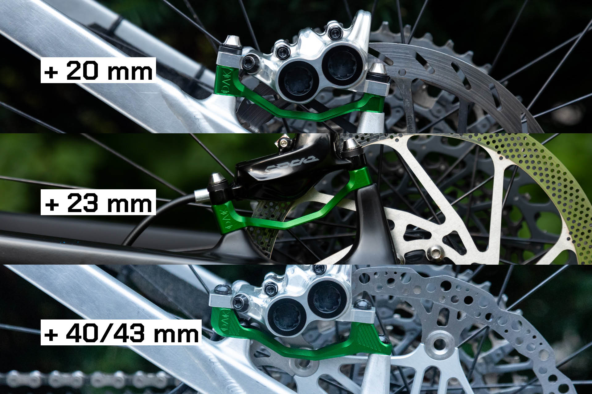 Plasmadapt Bremsadapter - PM +23 mm - raw