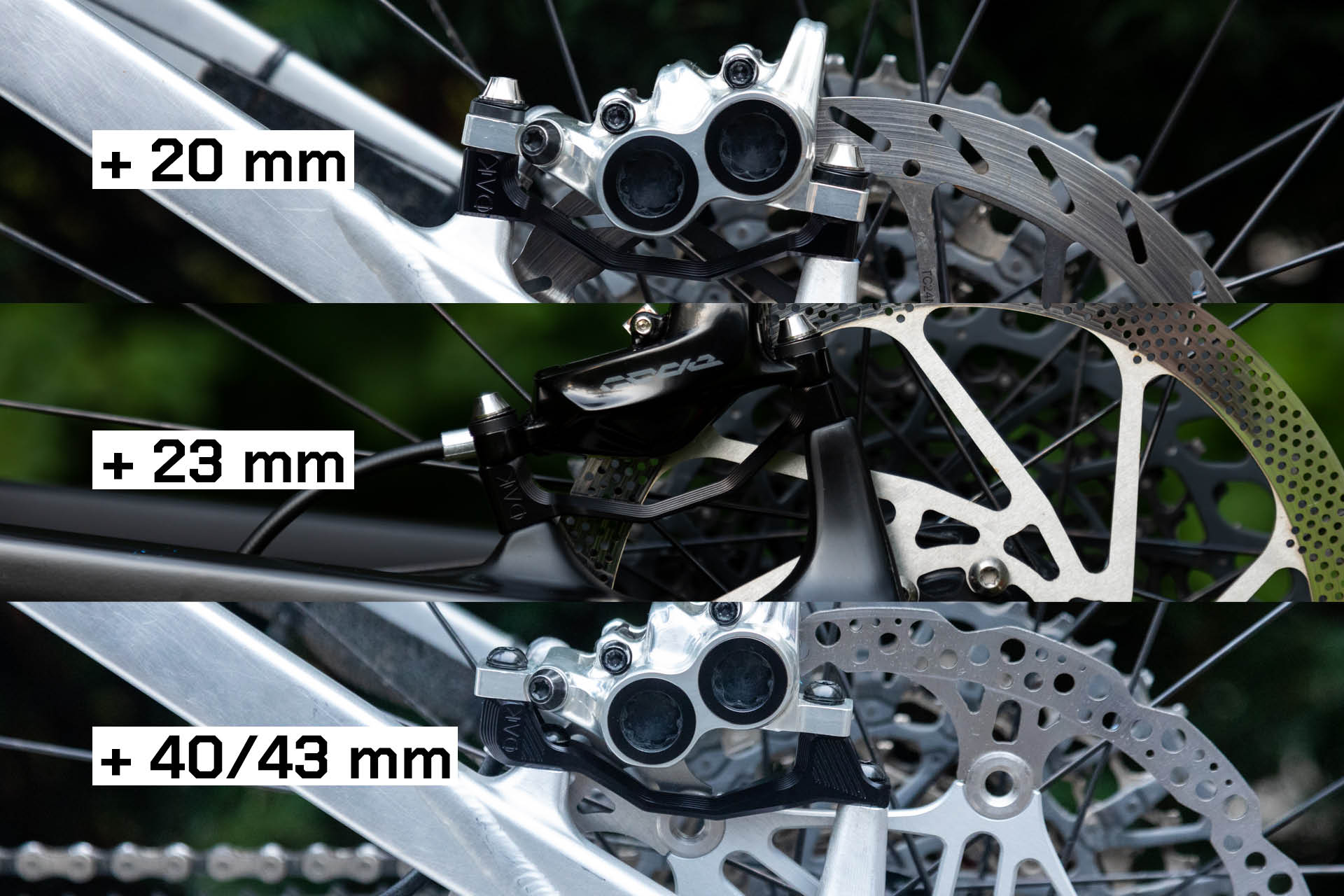 Plasmadapt Bremsadapter - PM +23 mm - raw