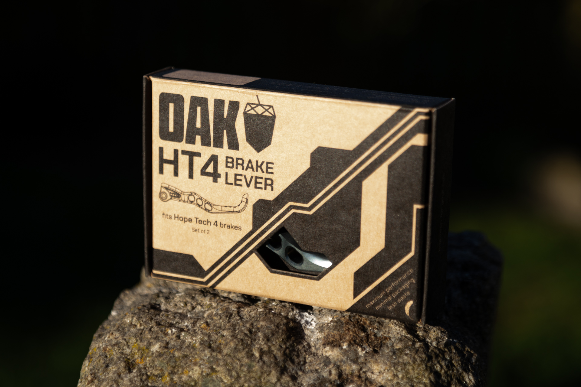 OAK HT4 Bremshebel Set - passend für Hope Tech 4 - raw