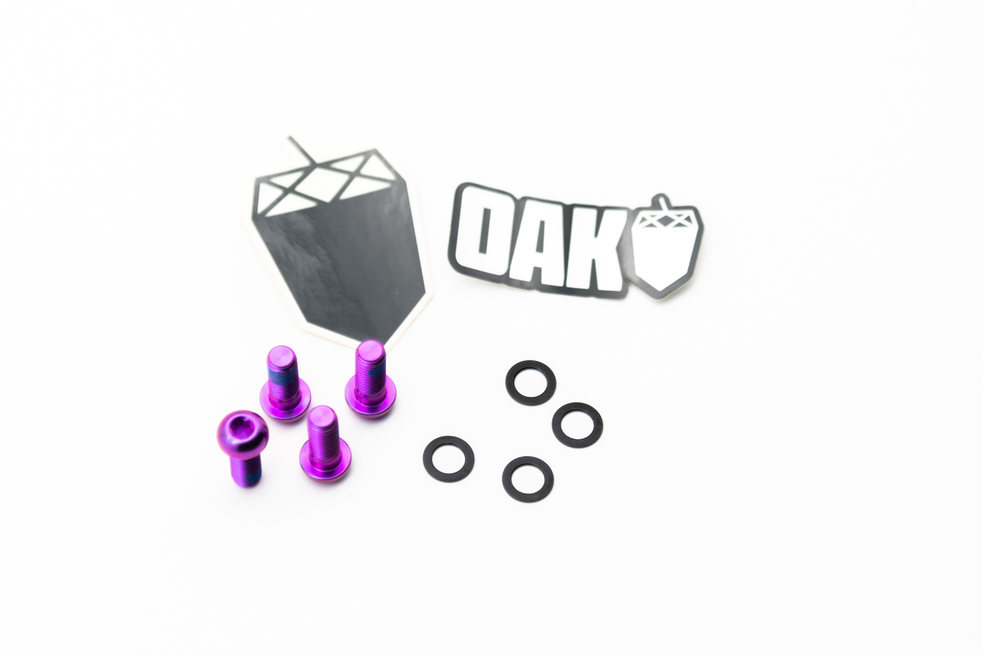 Titanschrauben Set M6x16 für Bremsadapter (4 Stk) - oilslick