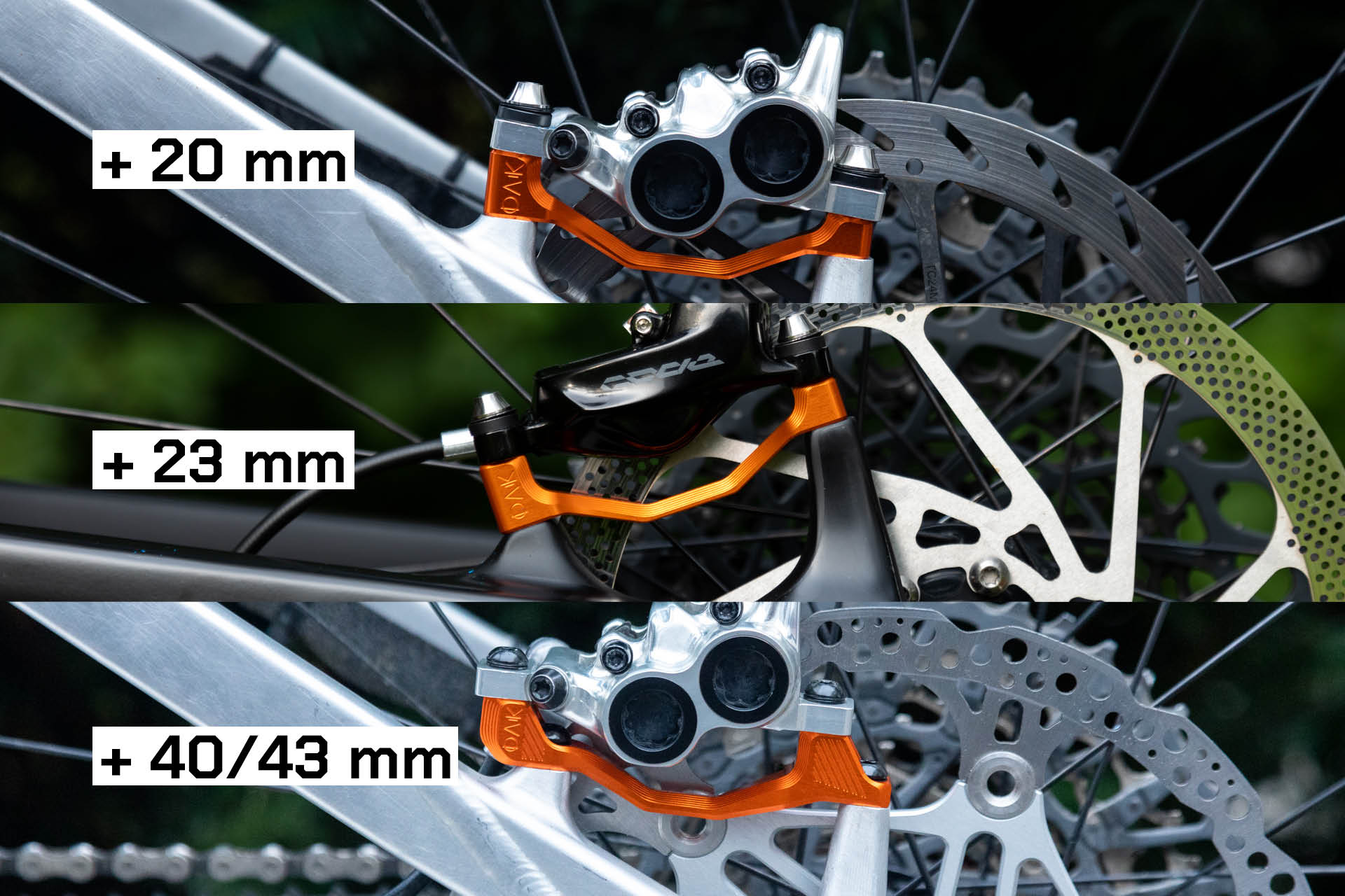 Plasmadapt Bremsadapter - PM +23 mm - raw