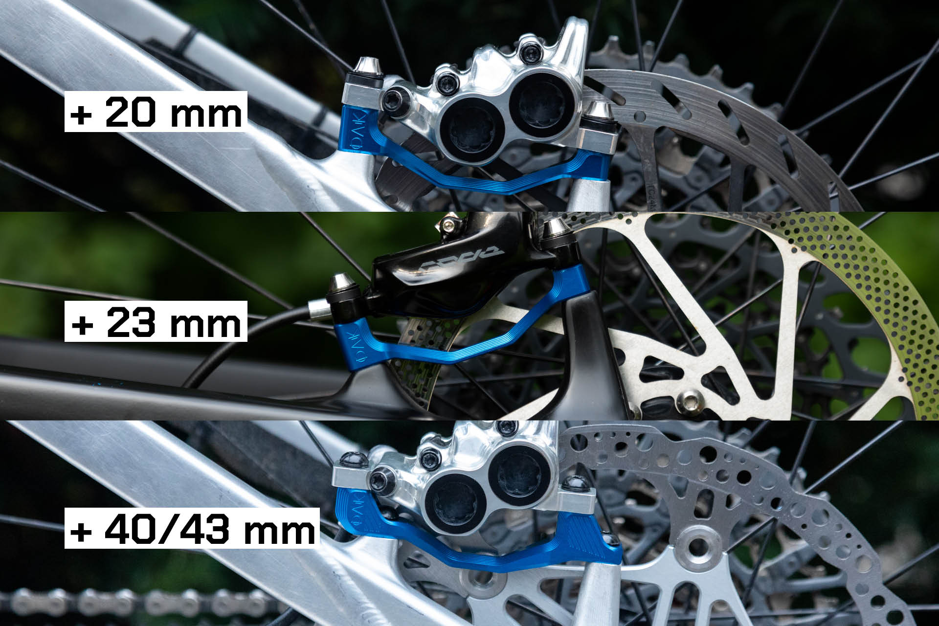 Plasmadapt Bremsadapter - PM +23 mm - raw