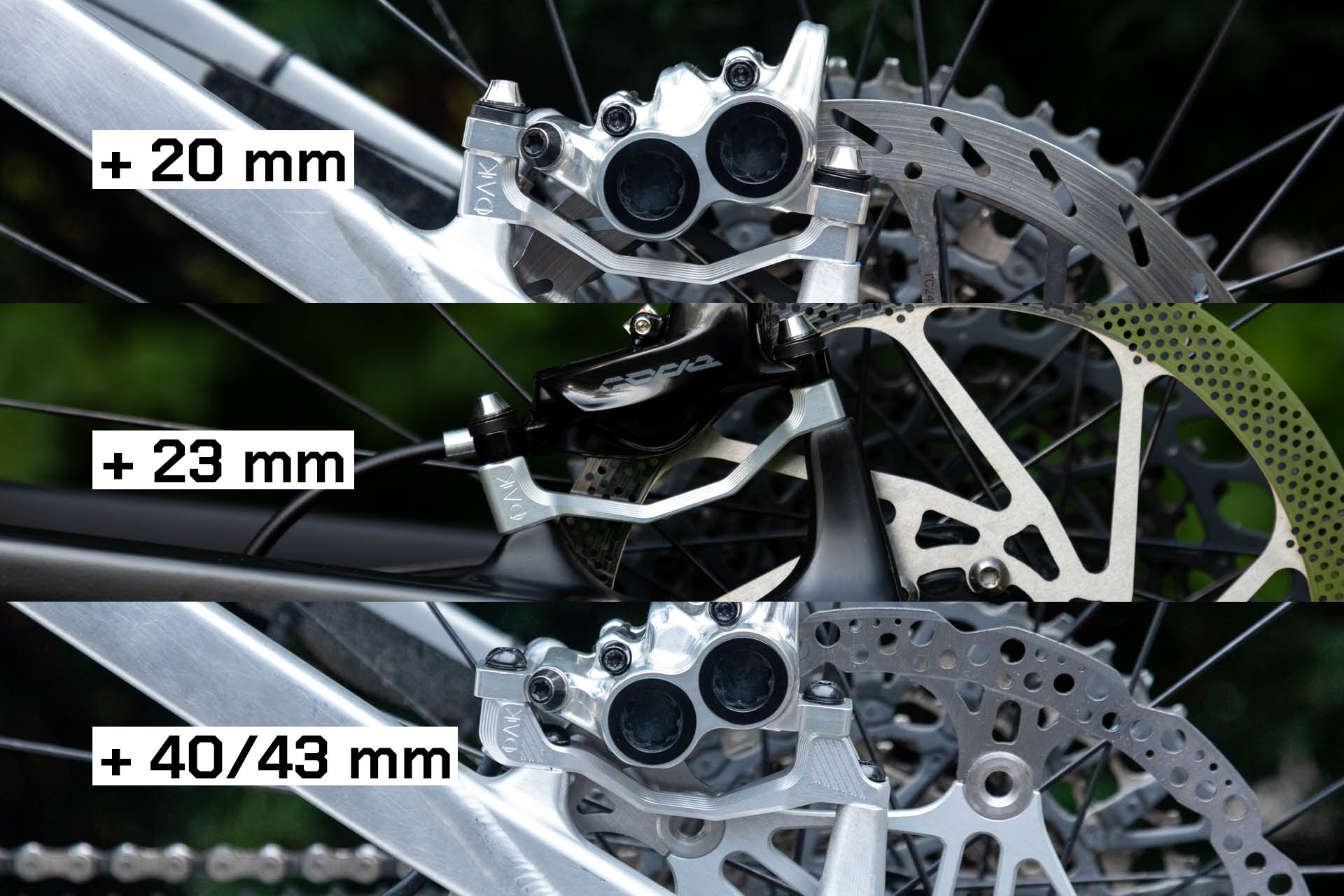 Plasmadapt Bremsadapter - PM +23 mm - raw