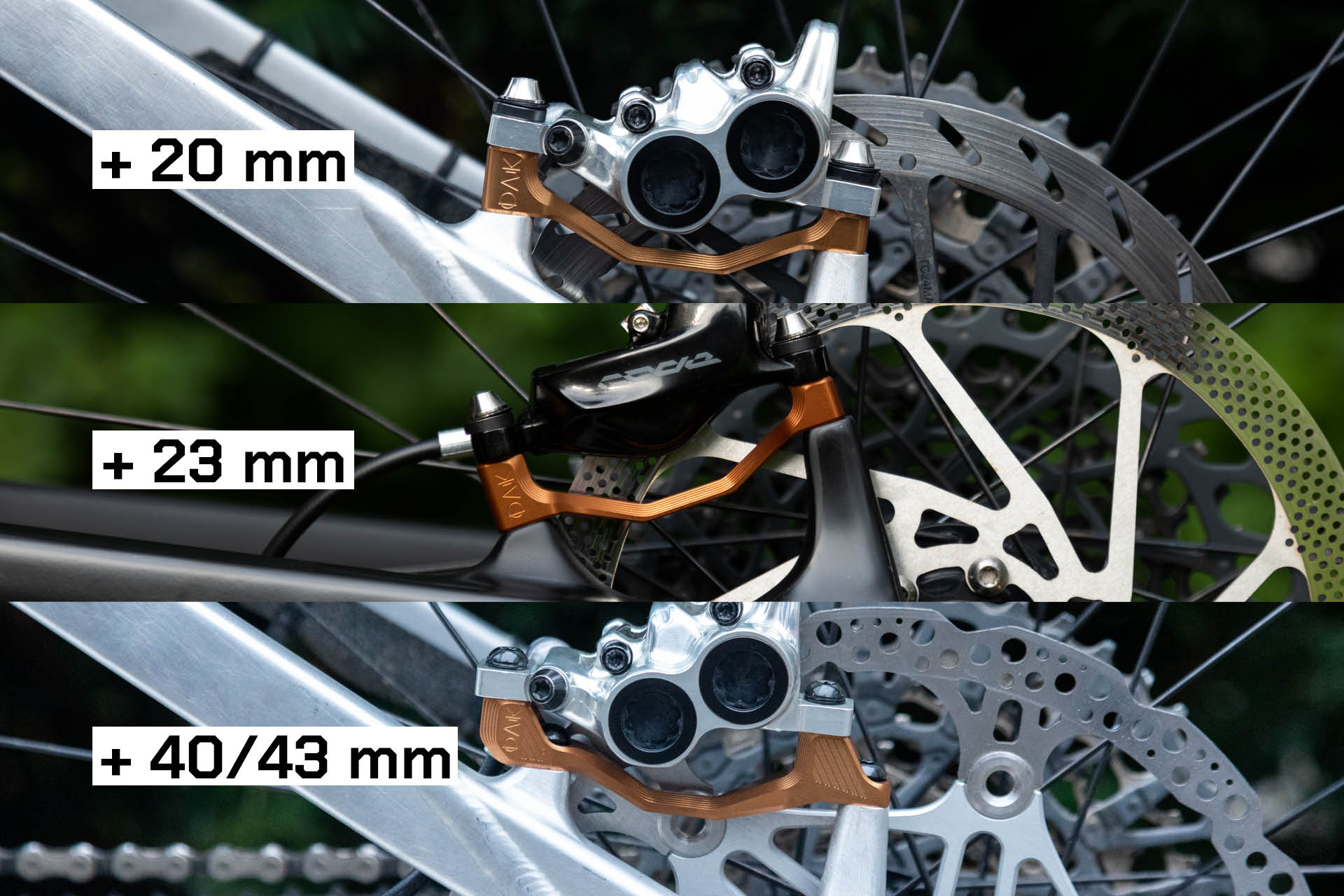 Plasmadapt Bremsadapter - PM +23 mm - raw