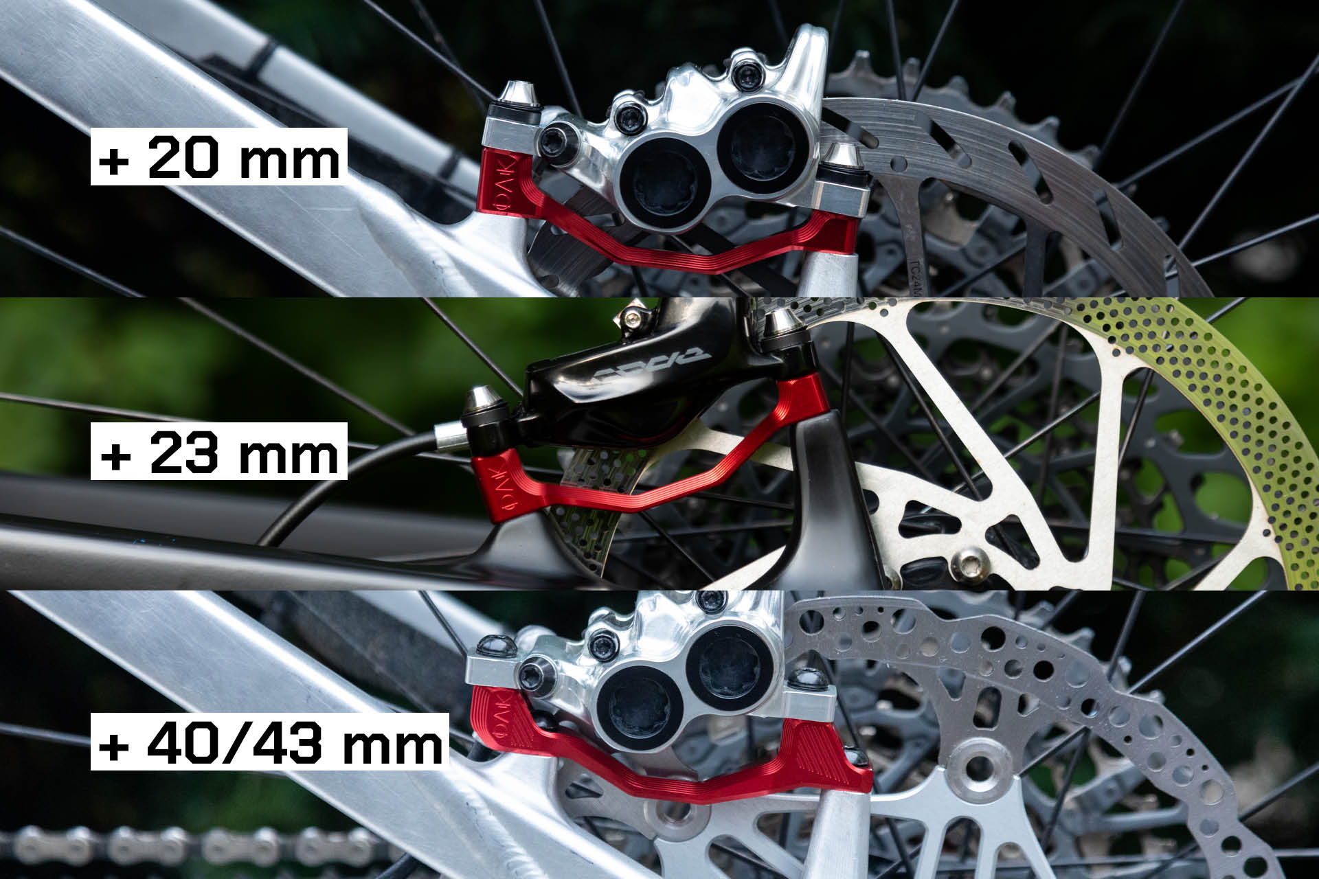 Plasmadapt Bremsadapter - PM +23 mm - raw