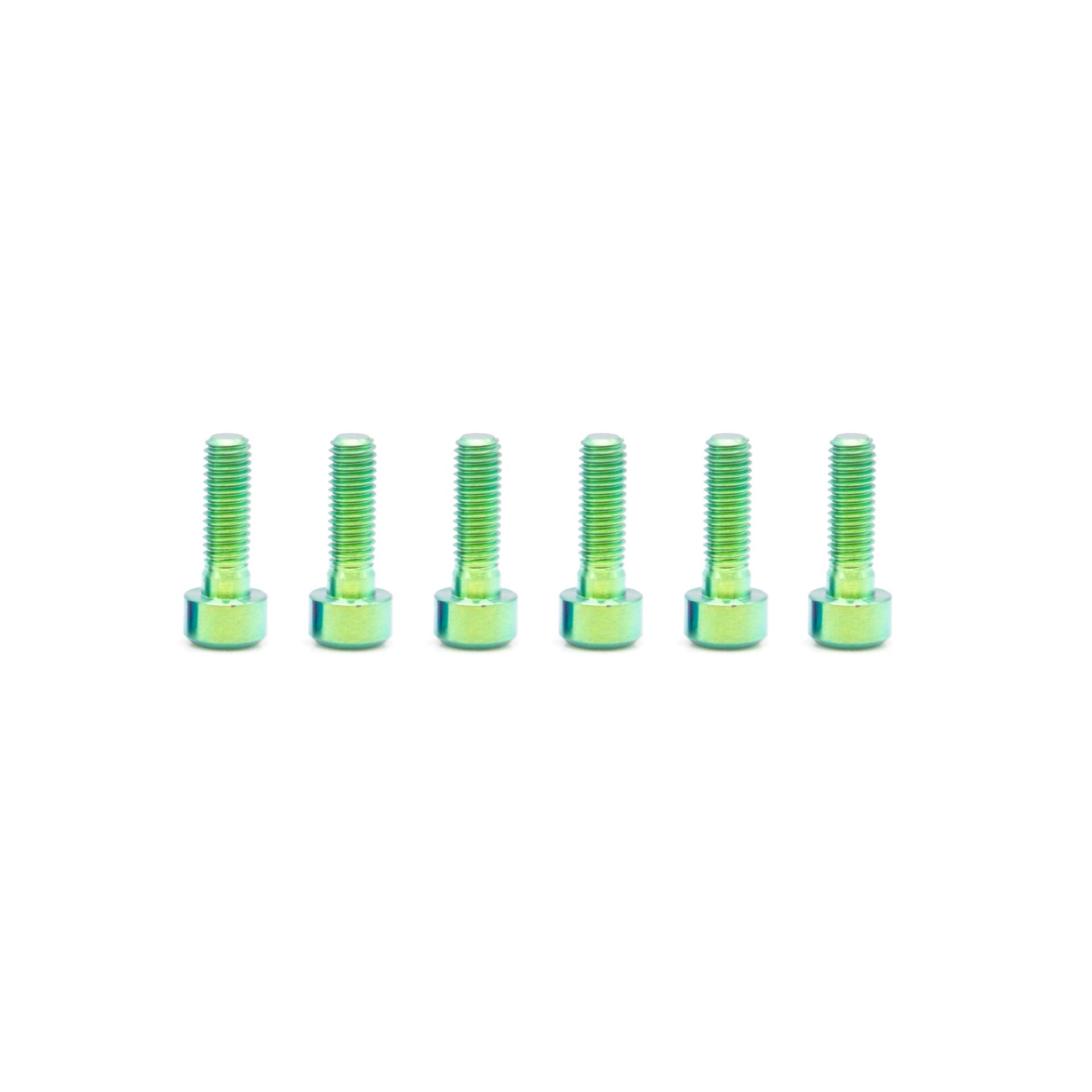 Titanium Bolt Kit M5x16 (6pcs) - green