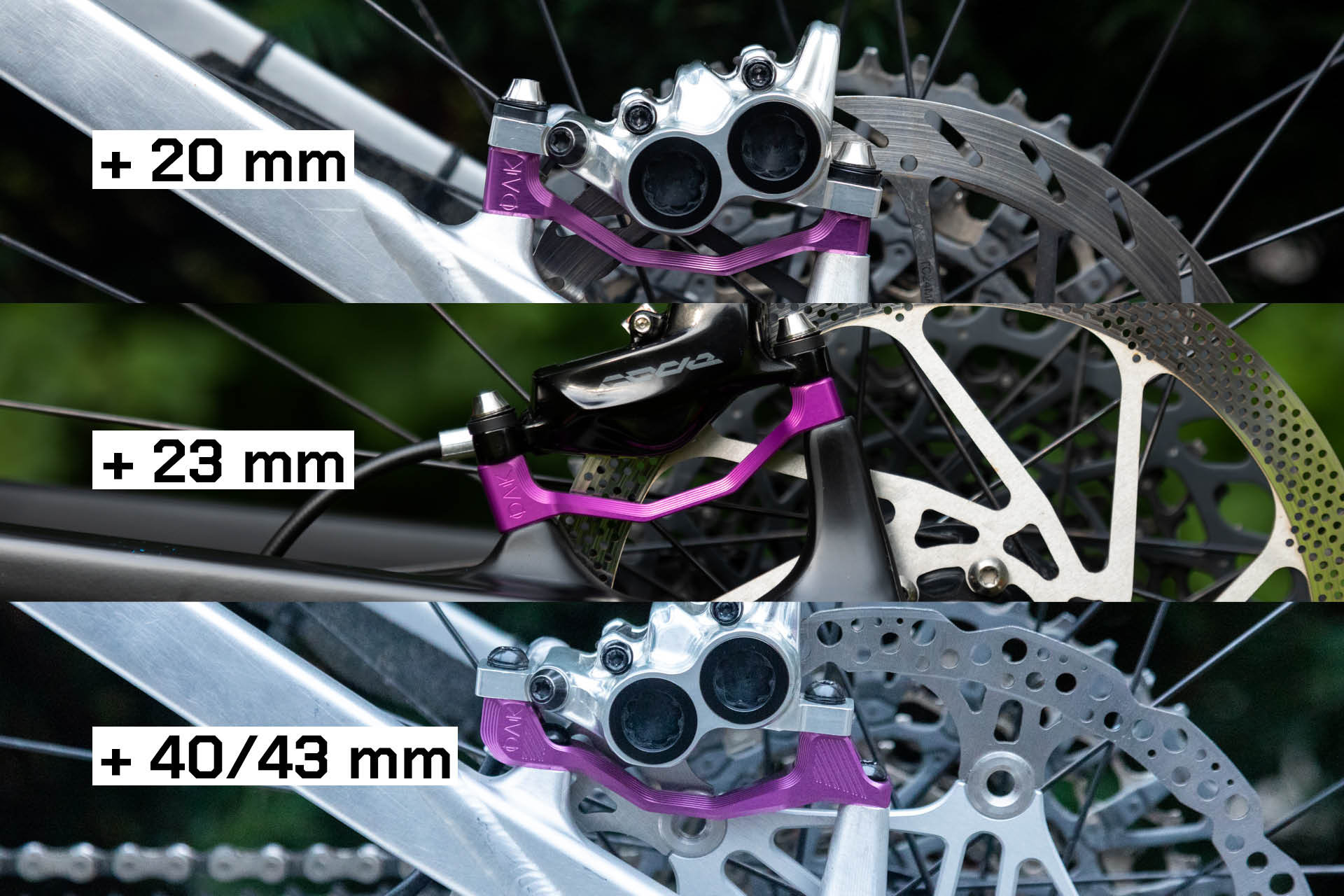 Plasmadapt Bremsadapter - PM +23 mm - raw