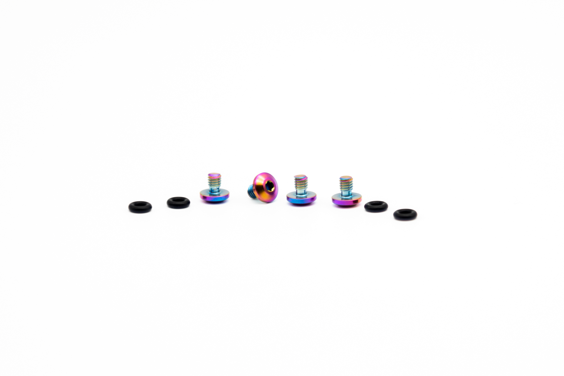 Titanschrauben Set für SRAM Bleedport Mineralöl (4 Stk) - oilslick