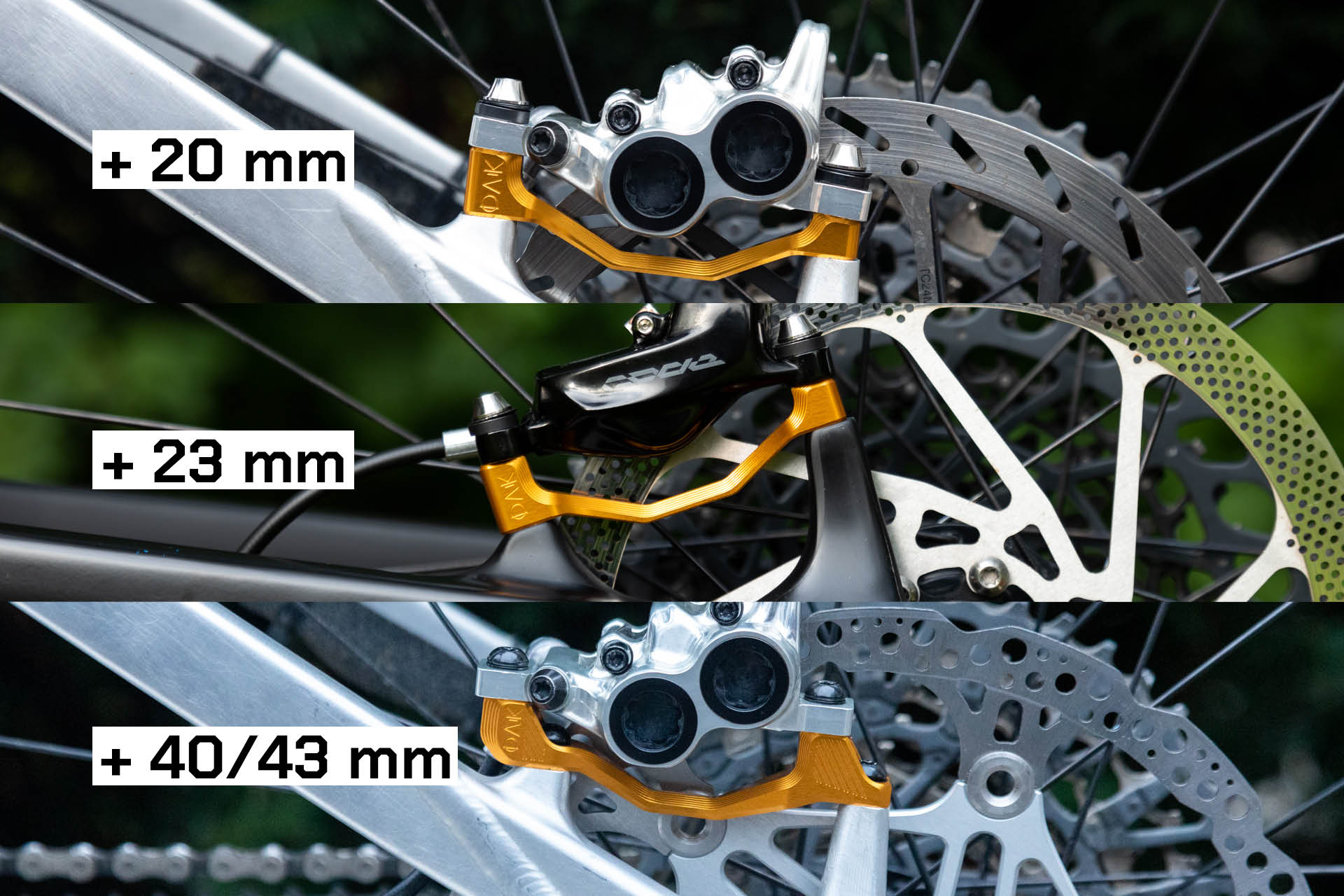 Plasmadapt Bremsadapter - PM +23 mm - raw